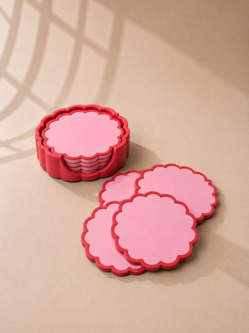 Porta Vasos Flor - Set 4