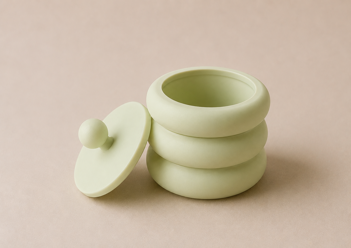 Jarrón Wavy 75mm Colores Mate